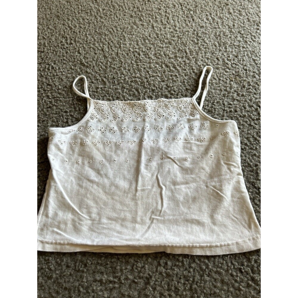 Victoria’s Secret Lingerie Slip Negligee Crop Cami Lace Nylon Slinky VTG Y2K SM